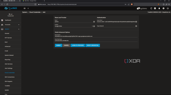 TrueNAS add Google Drive credential