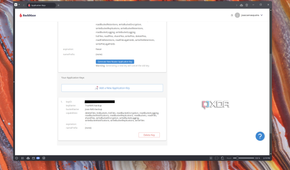 Screenshot of the Application keys page in Backblaze