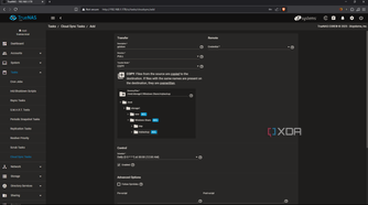 TrueNAS modify cloud sync task