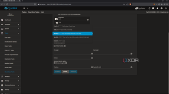 TrueNAS set cloud sync timer