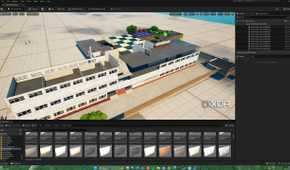 A custom, unfinished map in Unreal Engine for Fortnite.
