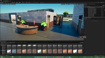 A custom, unfinished map in Unreal Engine for Fortnite.