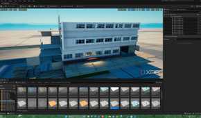 A custom, unfinished map in Unreal Engine for Fortnite.