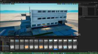 A custom, unfinished map in Unreal Engine for Fortnite.