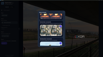 Upscayle choose AI model