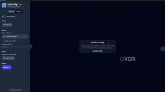 Upscayle editor window