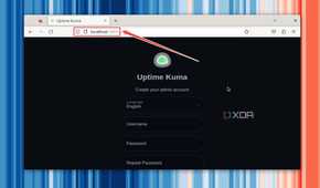 Accessing the Uptime Kuma server