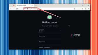 Accessing the Uptime Kuma server