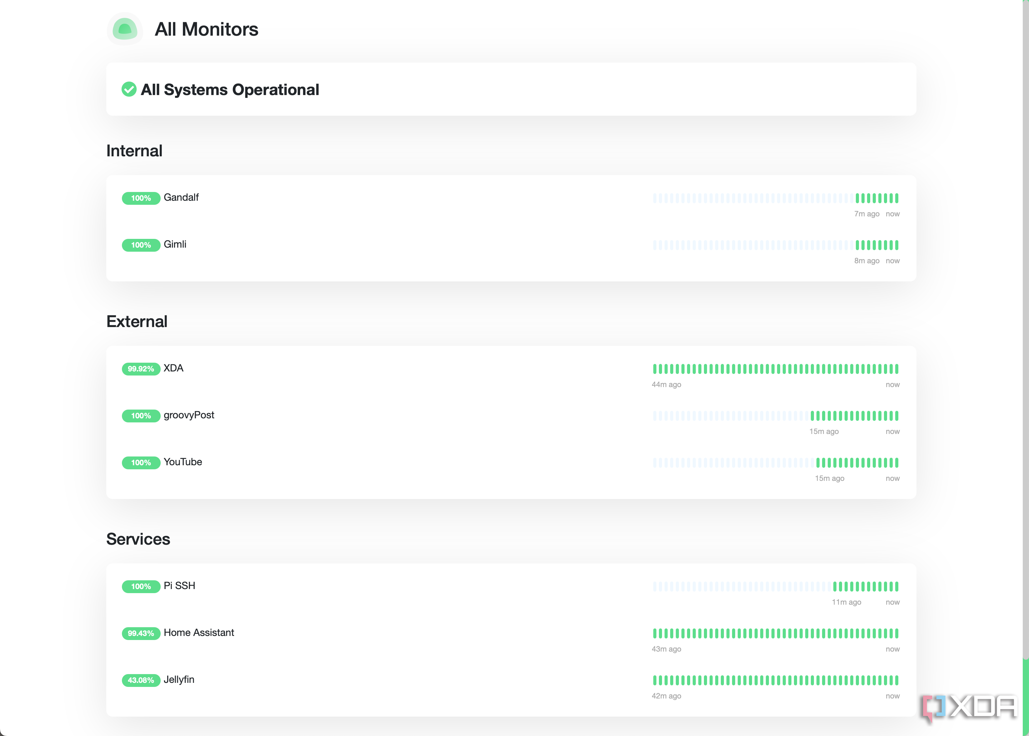 Uptime Kuma Status Page