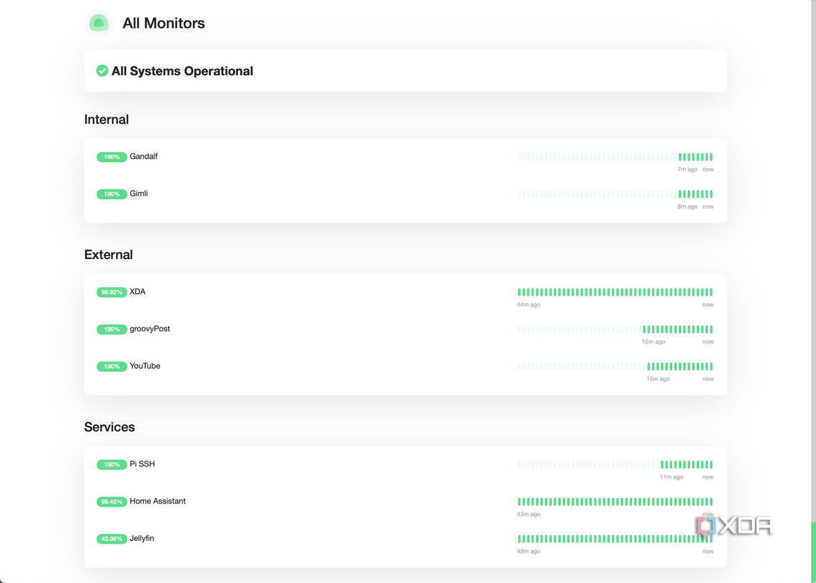 Uptime Kuma Status Page