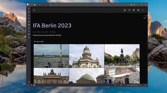Screenshot of an album in Immich showing photos from Berlin