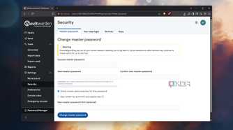 Changing the Master Password in Vaultwarden