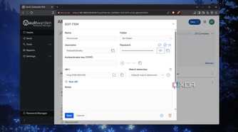 Adding a new password to Vaultwarden
