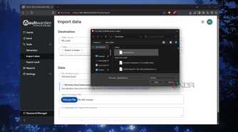 Importing passwords in Vaultwarden
