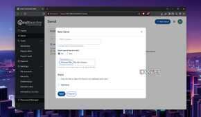 Sending passwords from Vaultwarden