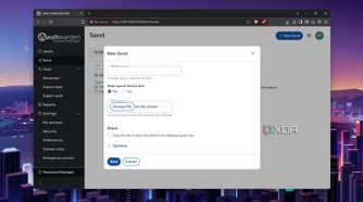 Sending passwords from Vaultwarden
