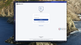 Screenshot of a Vaultwarden login page