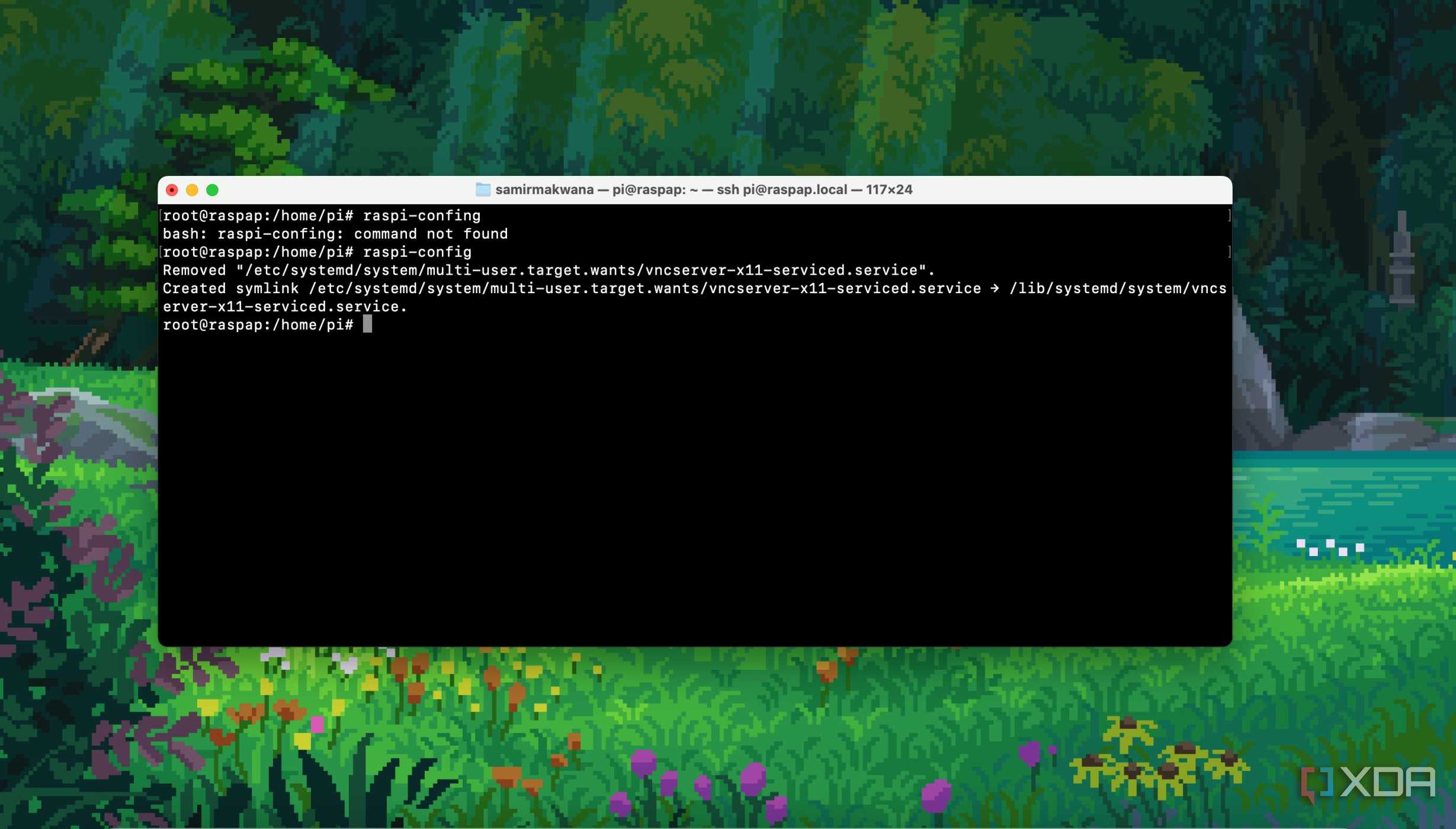 VNC Service enabled confirmation in Terminal on Raspberry Pi