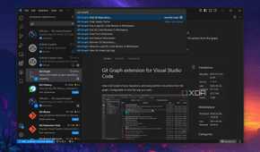 Using the Git Graph extension in VS Code