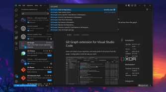 Using the Git Graph extension in VS Code