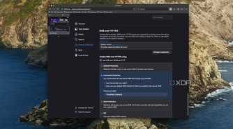 Screenshot of Waterfox on macOS showing Oblivious DNS is enabled