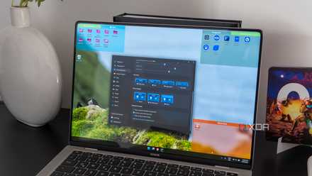 A Windows 11 laptop using Fences 6 to customize the desktop