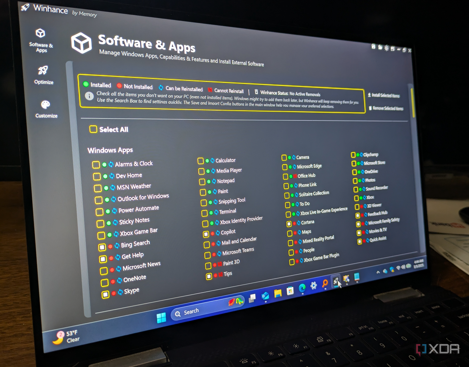 Winhance is the best free and open-source tool to customize and