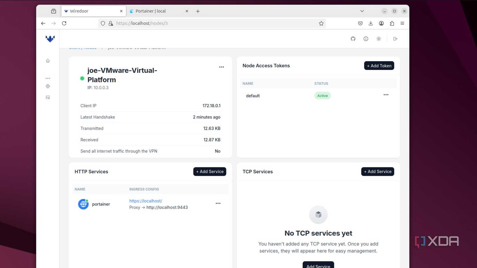 wiredoor dashboard