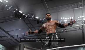 An image of a muscular wrestler in WWE 2K25.