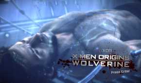 The splash screen in X-Men Origins: Wolverine.
