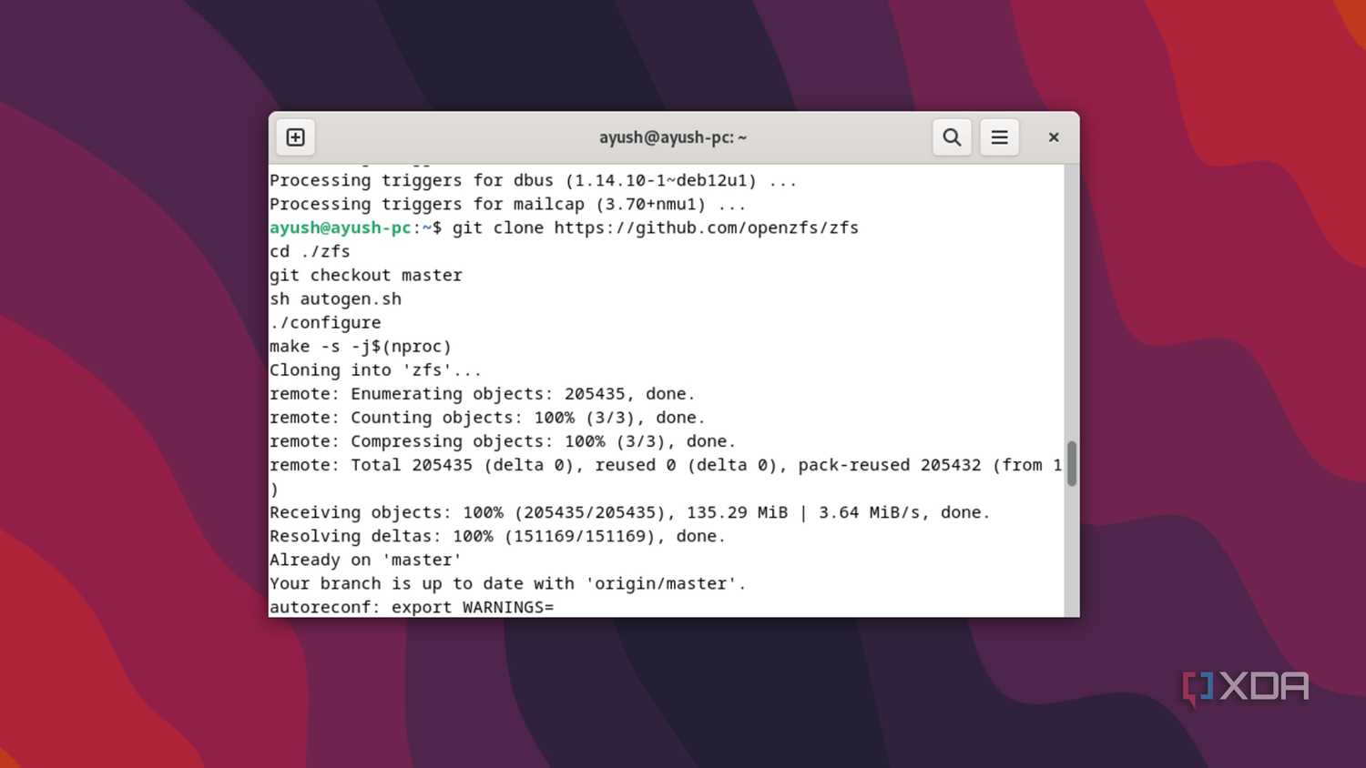 Installing ZFS on Debian