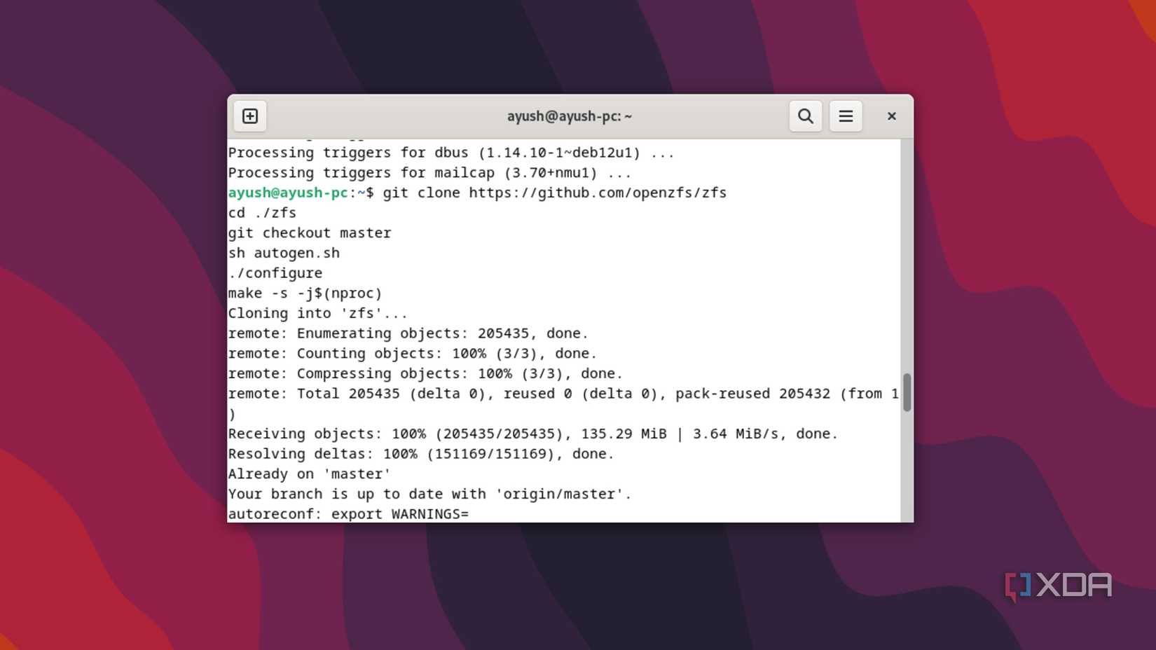 Installing ZFS on Debian