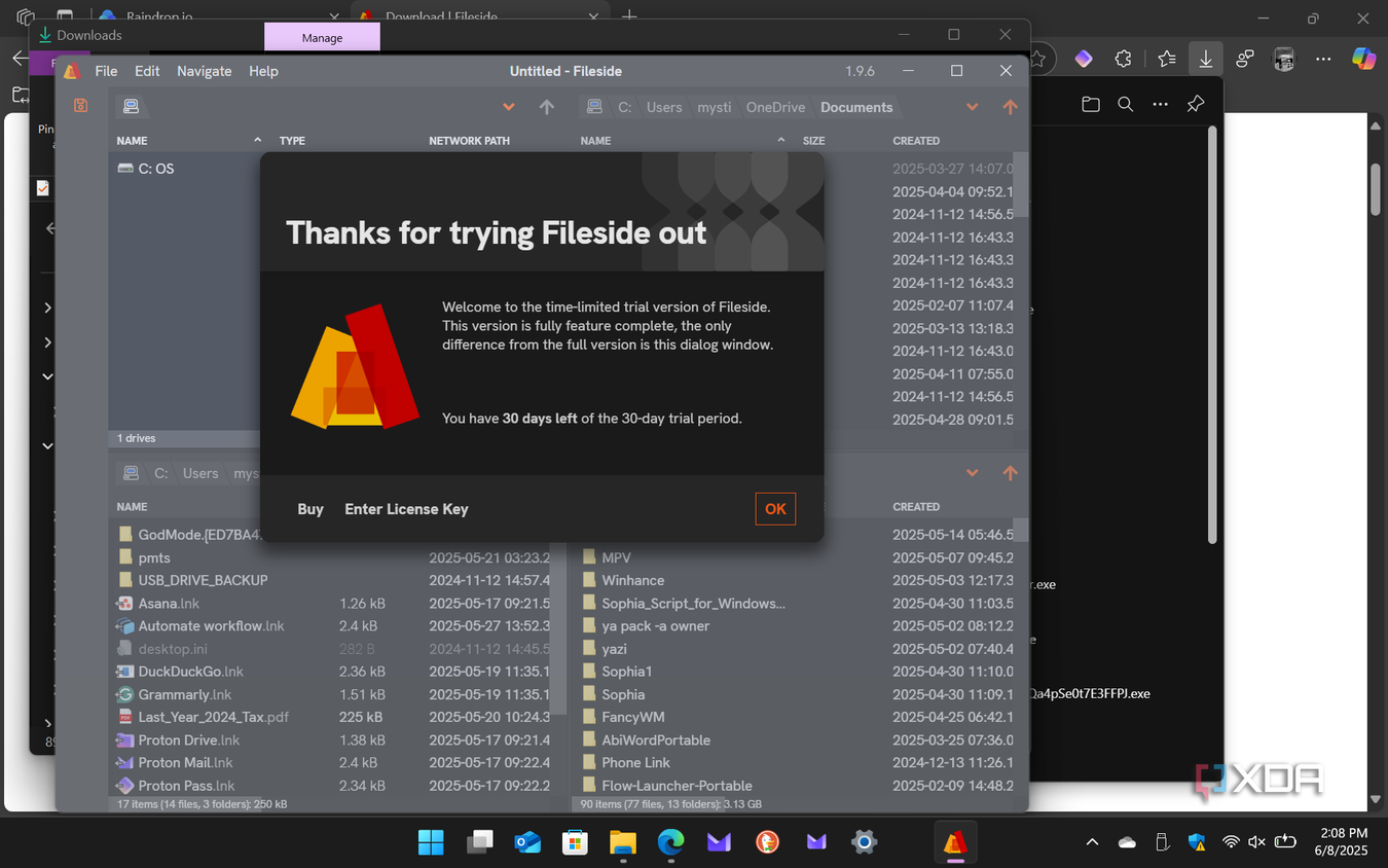Default Fail Manager This file manager for Windows supports workspaces, dual pane browsing ...