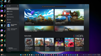 Shows xbox app on windows