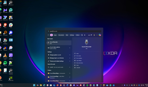 shows sound recorder in start menu