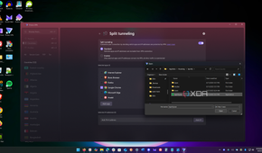 shows adding an app to split tunneling in Proton VPN