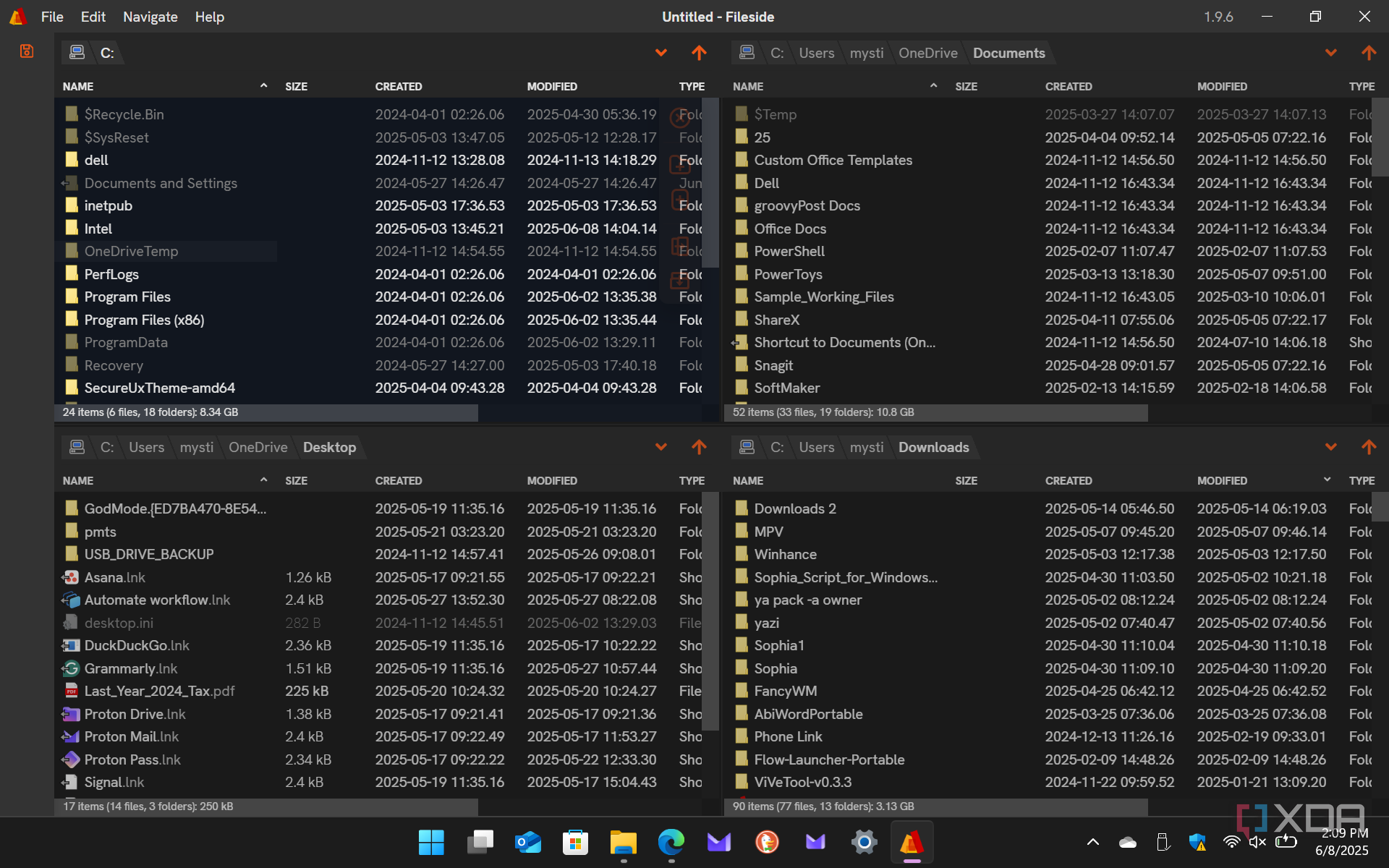 This file manager for Windows supports workspaces, dual pane browsing ...