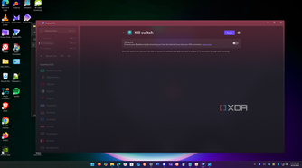 shows activating proton vpn kill switch feature
