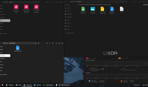 Shows multiiple file manager windows open in ZorinOS