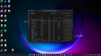 Screenshot of a Windows desktop showing startup tasks in Task Manager