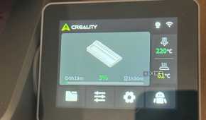 3D printing a USB and SD card organizer - time remaining