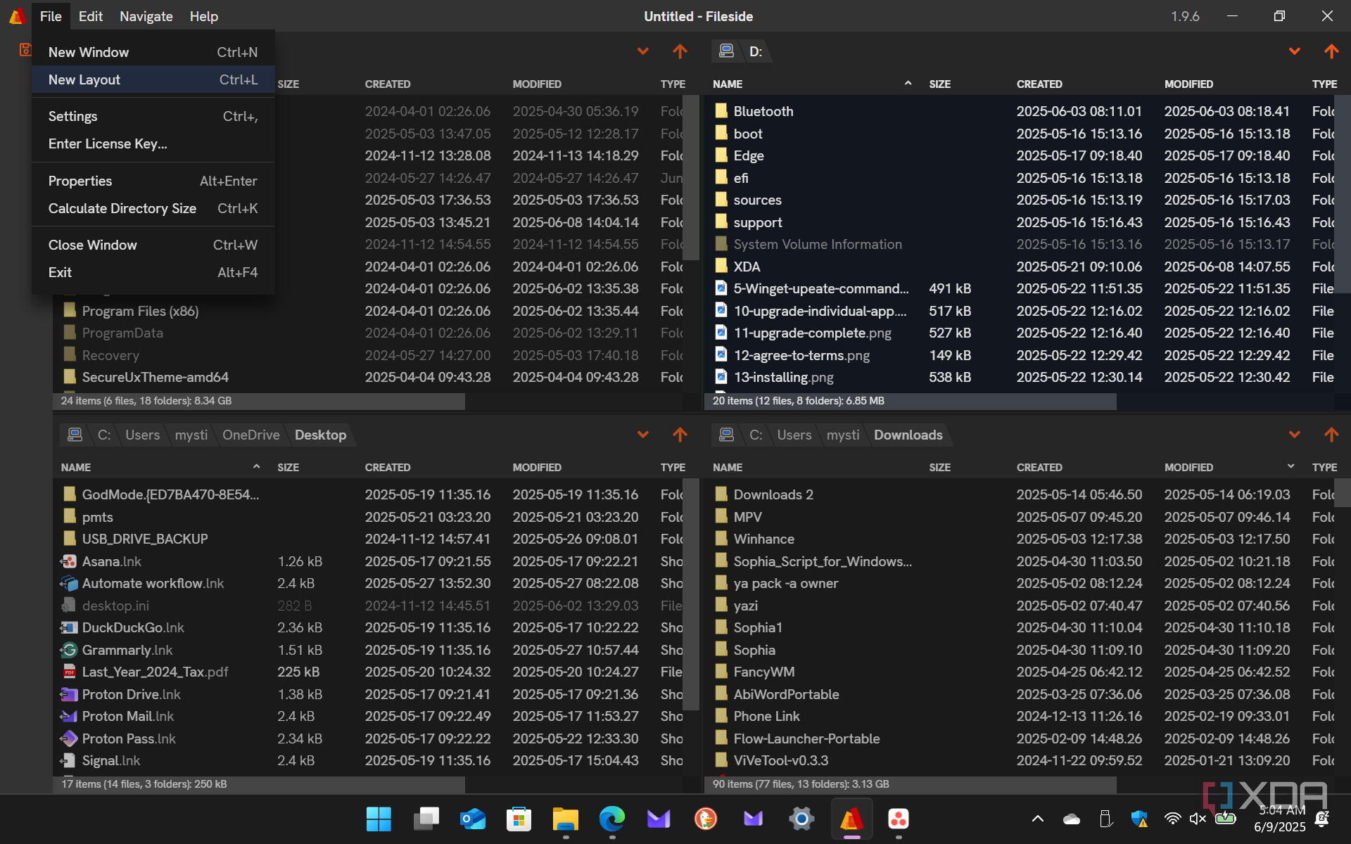 This file manager for Windows supports workspaces, dual pane browsing ...