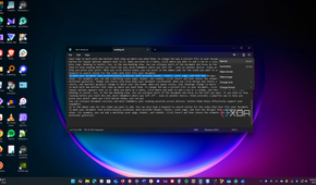 shows notepad running on windows 11