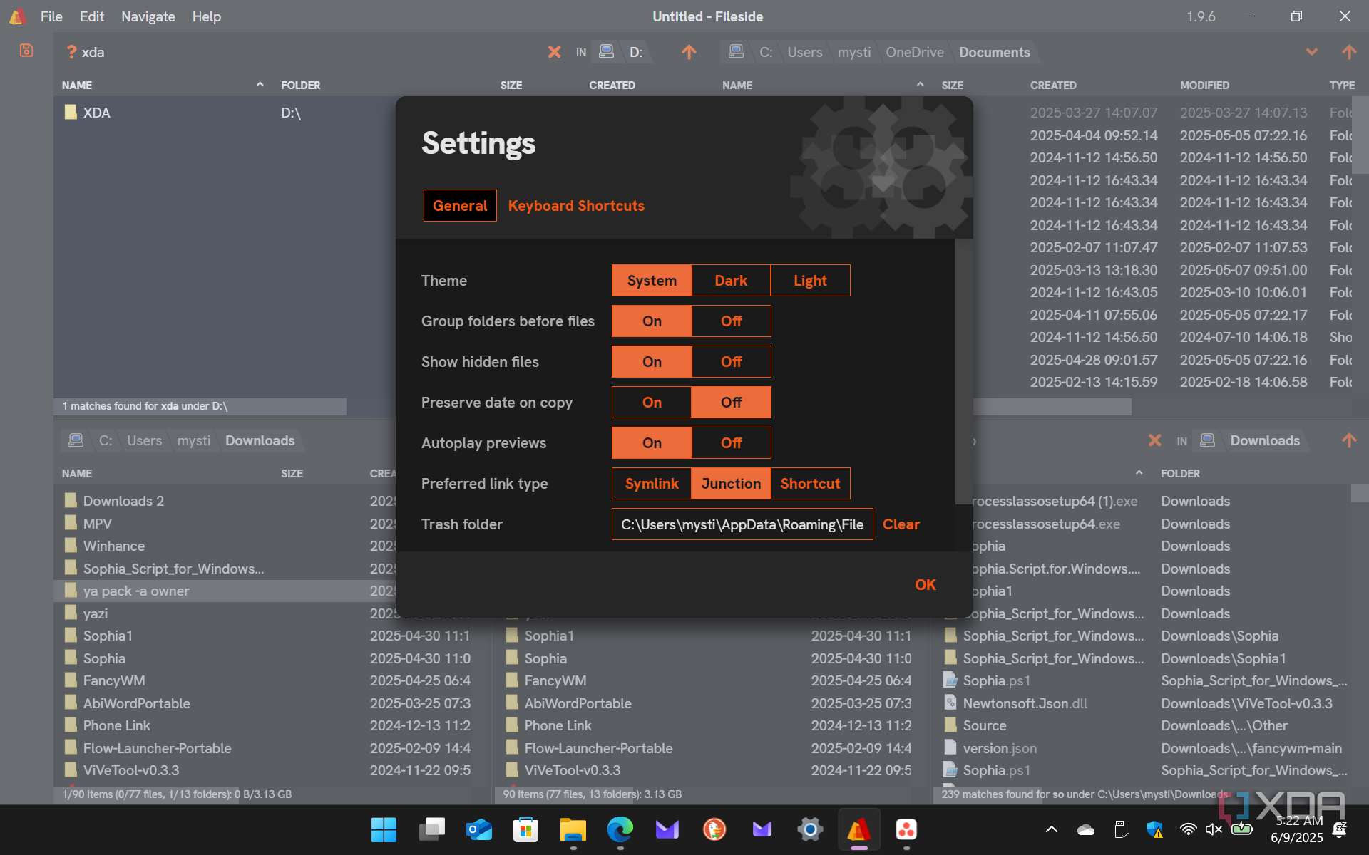 This file manager for Windows supports workspaces, dual pane browsing ...