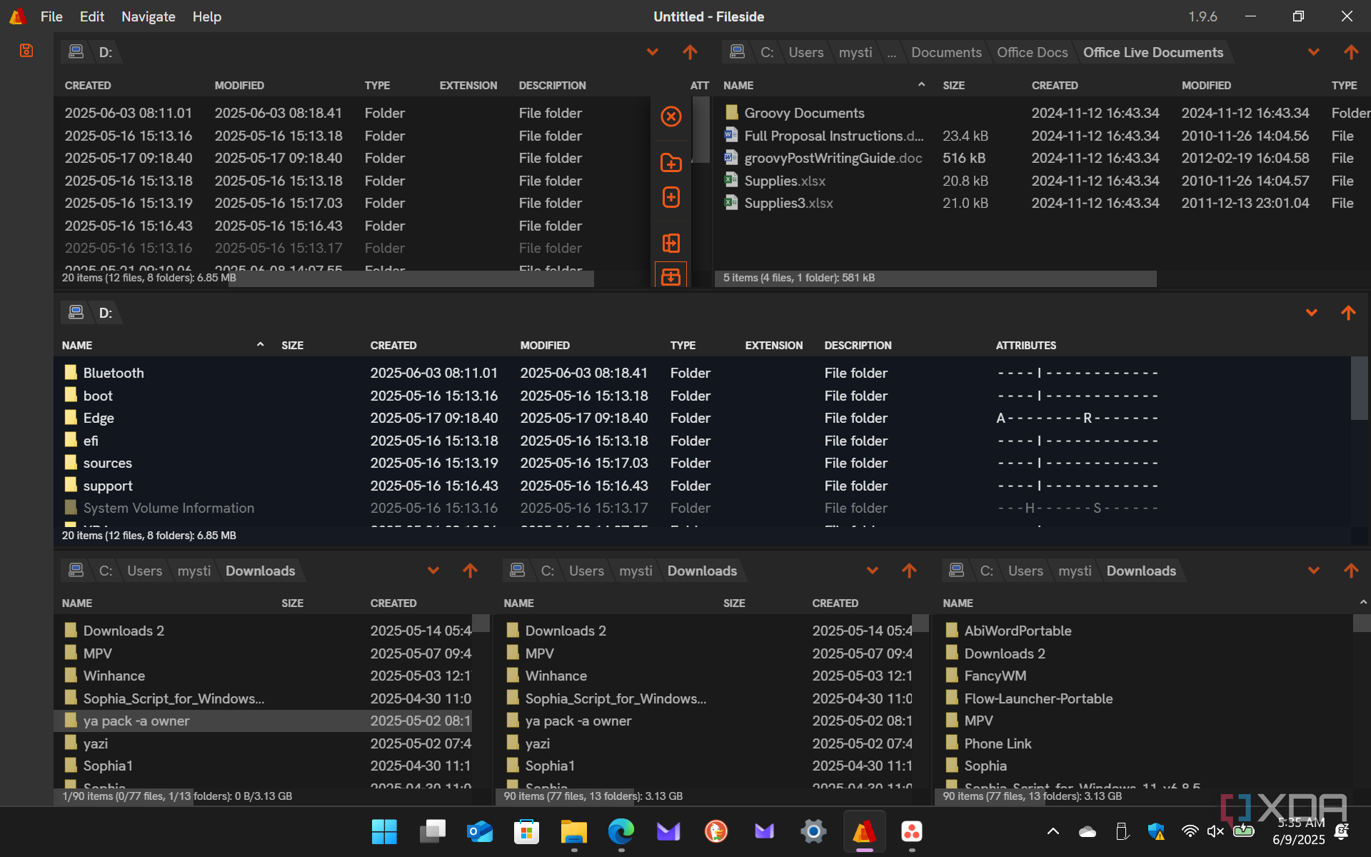 This file manager for Windows supports workspaces, dual pane browsing ...
