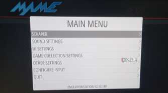 photo of adding game info using scraper retropie