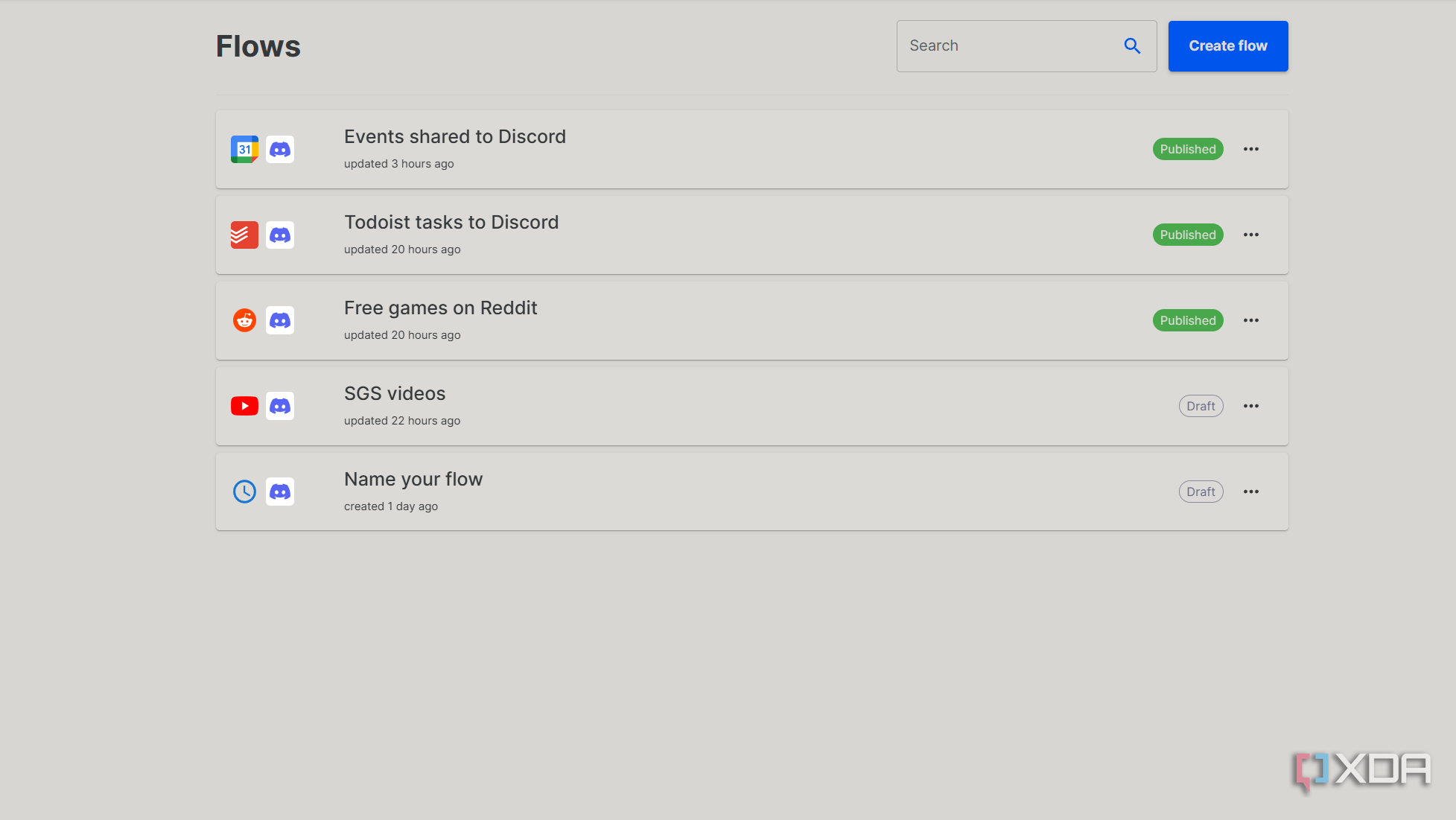 flows added to automatisch