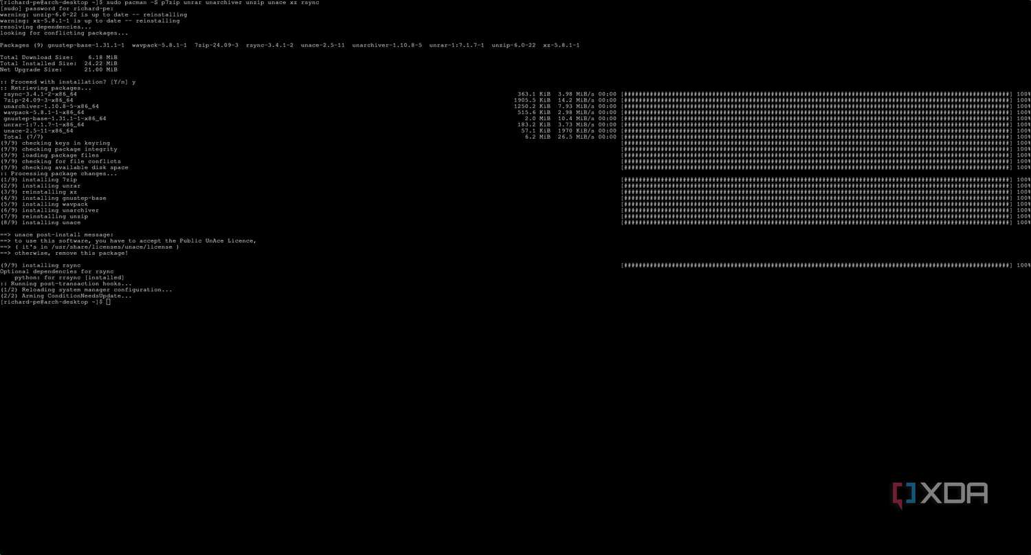 arch-linux-pacman-install-packages-screenshot
