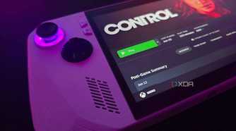 Asus ROG Ally running SteamOS with the option to launch Control