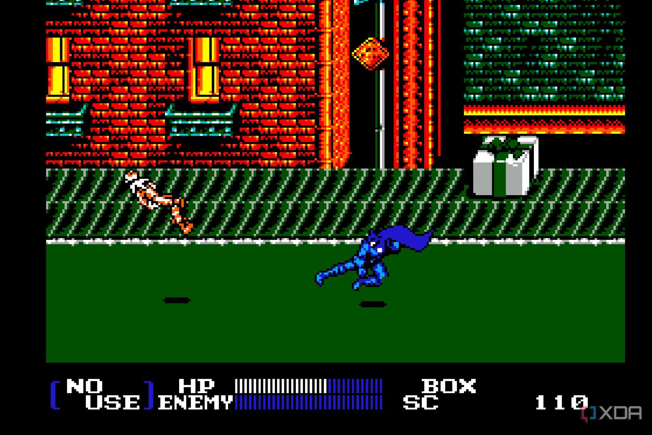 Screenshot from the NES game Batman Returns.